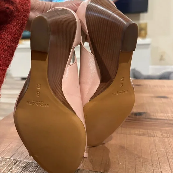 Coach Blush Peep-Toe Heels - Picture 7 of 9